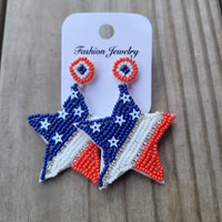 July beaded Stars