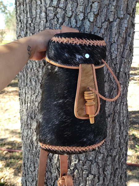 Cowhide backpack