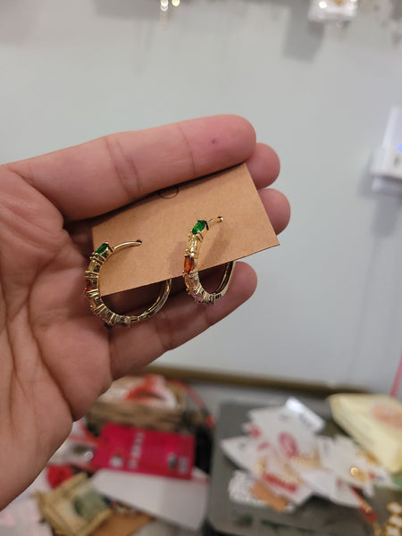 14k large huggies