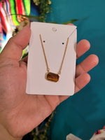 Ks crystal necklace 18k plated
