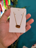 Ks crystal necklace 18k plated