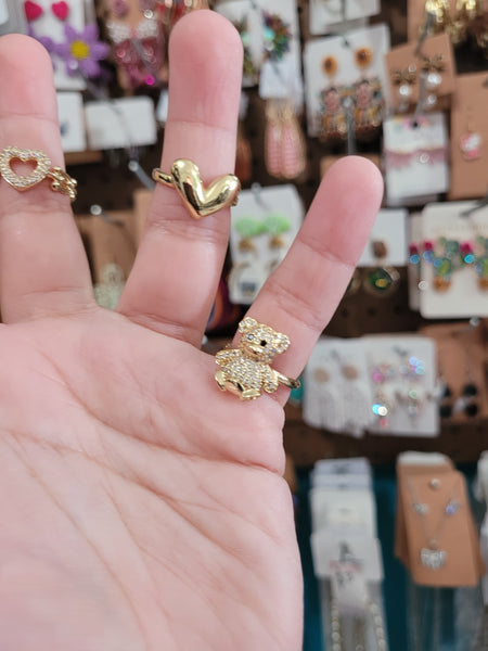 14k adjustable rings