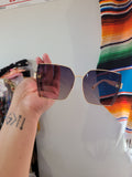 H metal frame sunnies