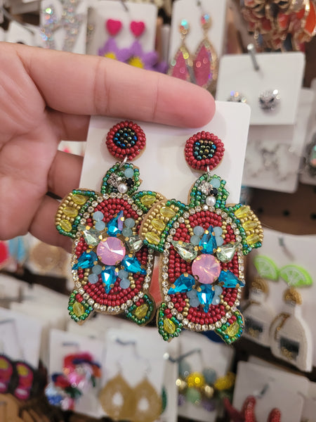 Turtle seed bead drops