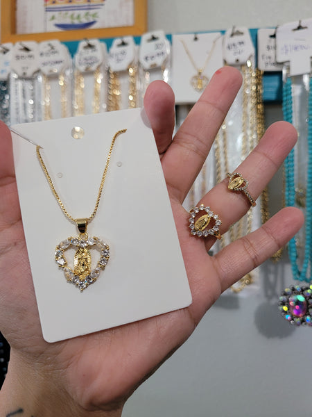 Virgen gold plated