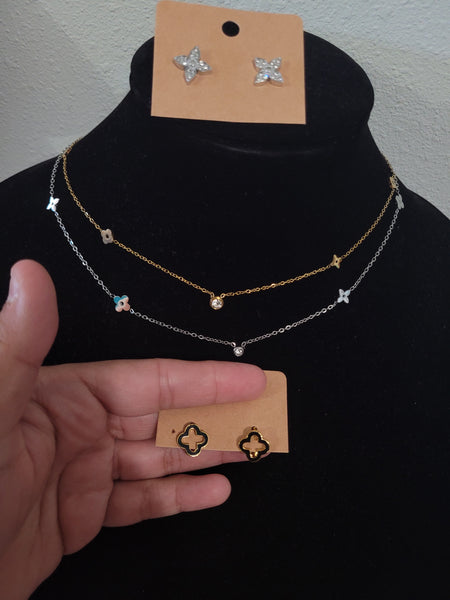 Lou 18k plated dainty necklace