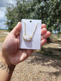 Ks druzy necklace