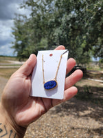 Ks druzy necklace