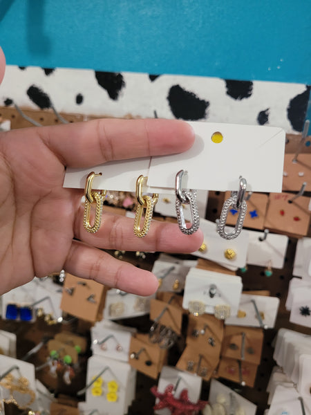 18k tiff inspired huggies