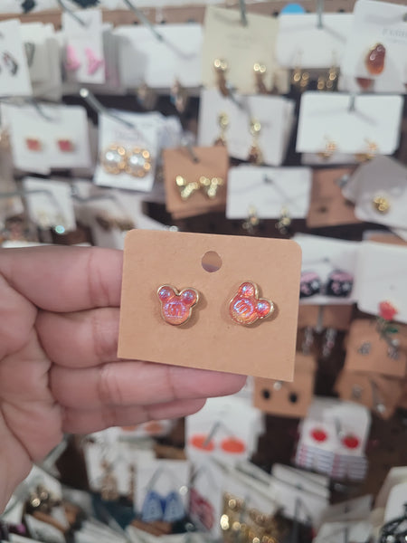 14k gold plated Mic druzy studs