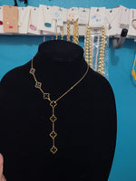 Vc long 18k plated necklace
