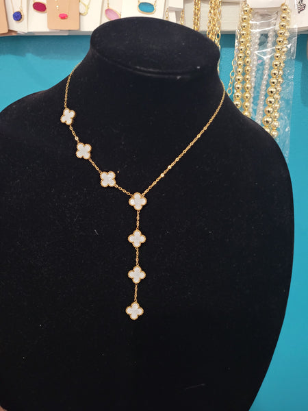 Vc long 18k plated necklace