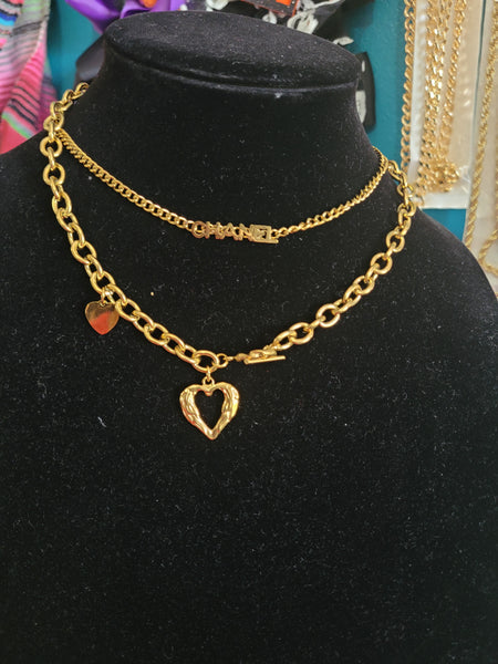 18k plated necklace/choker