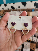 Heart pearl drops