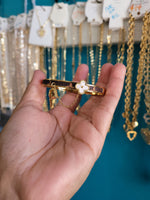 Lou branded 18k bangel