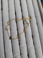 Lou 18k plated necklace & bracelet