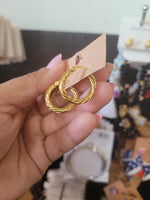 18k plated small hoops