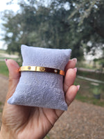 Lou 18k plated bangel bracelet