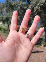Clavo 14k plated adjustable diamond rings