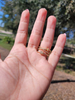 Clavo 14k plated adjustable chunky ring