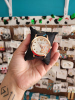 Lou watch black band with box