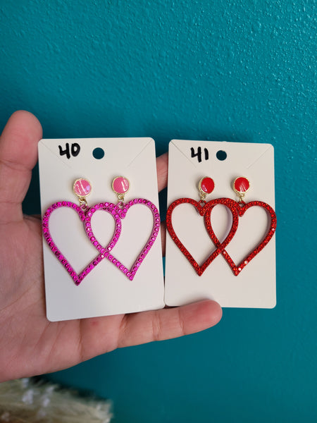 Ks heart crystal drops #40