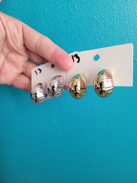 Acrylic chunky hoops #13
