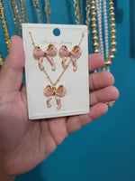18k plated bow set