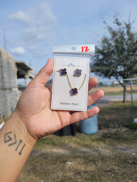 Vc purple 18k plated set
