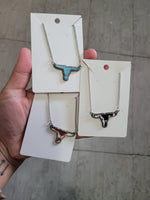 Longhorn western necklace
