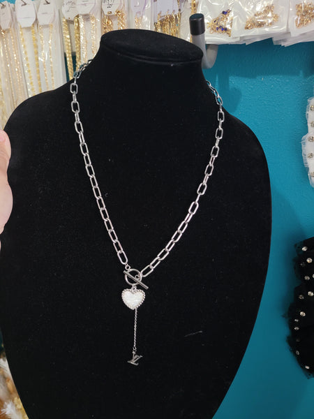 18k plated Lou necklace silver
