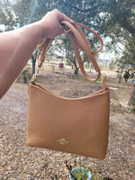 Co handbag/crossbody caramel soft leather NO BOX