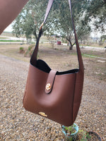 Co handbag with extension for crossbody NO BOX (brown & black)