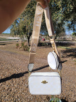 Co square white logo crossbody with coin pouch NO BOX