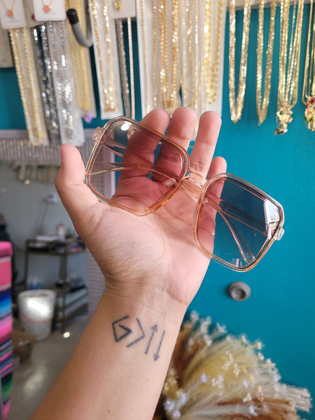 Square no brand sunnies cappuccino