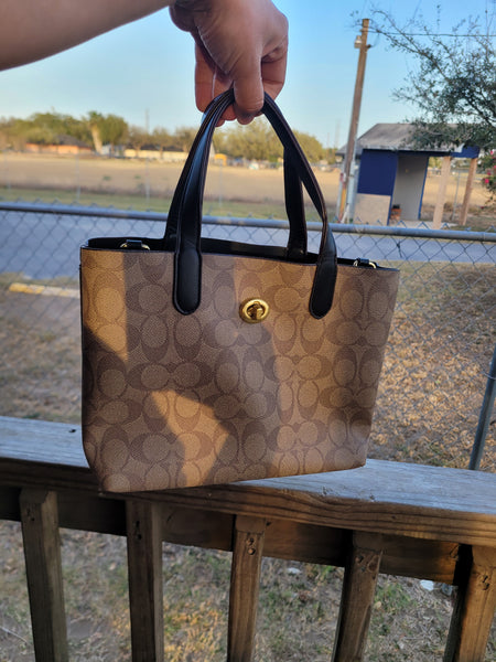 Coa monogram brown handbag NO BOX
