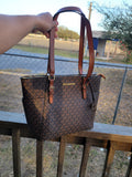 Michael large tote bags No box black, brown & white