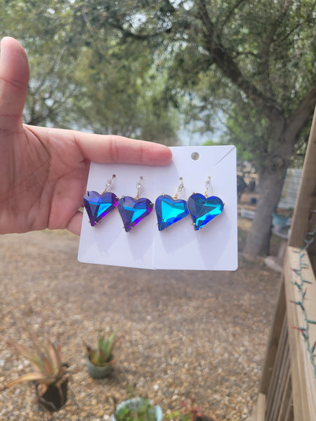 Crystal heart dangels #35 #36