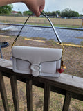Coa tabb handbag/crossbody white NO BOX