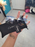 Cart branded sunnies with dust bag blue & black lenses (2 options)
