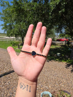 14k plated heart crystal bracelet