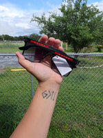 Pra square UNISEX branded sunnies with dust bag
