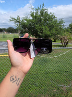 Lou branded square sunnies with dust bag
