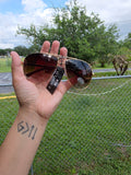 G branded aviator brown sunnies with dust bag