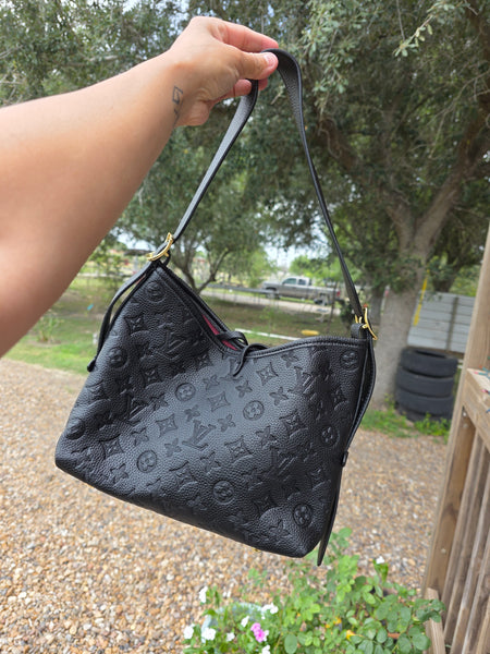 Lou monogram MEDIUM handbag with coin pouch