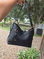 Lou monogram MEDIUM handbag with coin pouch