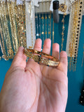 Tb 18k plated Branded bangel