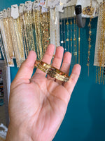 Tb 18k plated Branded bangel