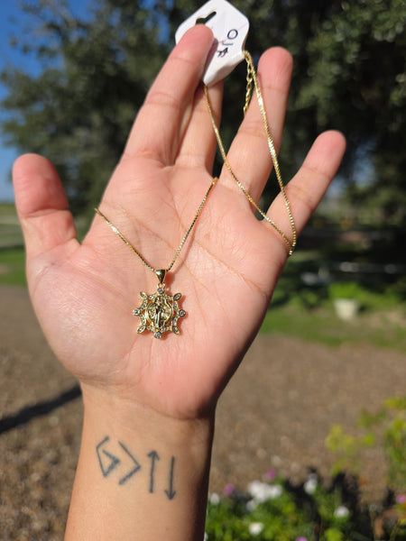 San benito 14k plated necklace 18' #305