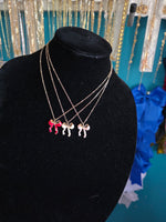 Bow necklace #510